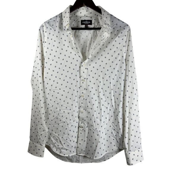 Express Other - Express Men’s patterned button‑up shirt – Size S